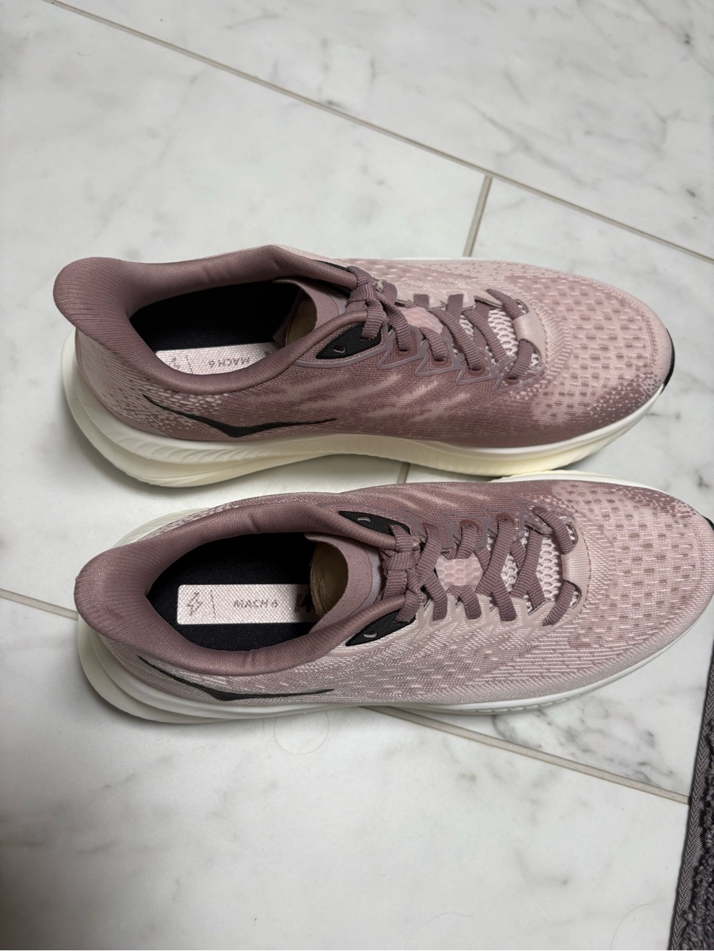 Hoka Mach 6 Women's Rose Pink Running Shoes - Lightweight Comfort